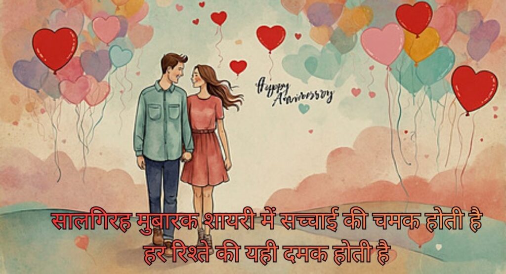  सालगिरह मुबारक शायरी में बसी दो दिलों की अनकही कहानी